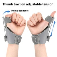 Attelle de poignet et de pouce réglable avec traction à bouton - Soulagement pour la main de maman, tendinite et blessure causée par une tension répétitive