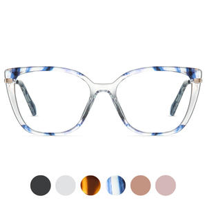 87326 Monturas de gafas anti luz azul cuadradas TR90 de marco completo unisex con lentes AC y protección contra la luz azul - Product Image 5
