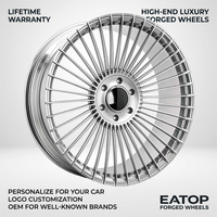 Jantes en alliage d'aluminium forgé EATOP de 18 à 22 pouces avec design multi-rayons, finition chromée, compatibles avec les modèles Navigator et Rolls Royce