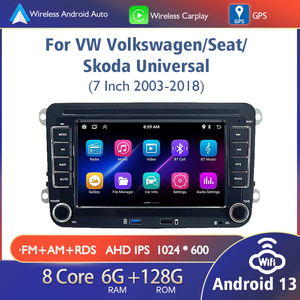 7 inch USB đa phương tiện Video Player cho Volkswagen Polo Bora chia màn hình CC MP3 <span class=keywords><strong>Android</strong></span> 13 Bảng điều khiển hỗ trợ đảo ngược xe cho Máy nghe nhạc - Product Image 2
