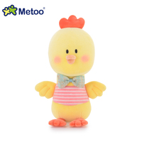 Metoo – peluche de vache rose, faites votre propre jouet en peluche, lapin, vache, peluche douce, pantoufles, jouets en peluche personnalisés