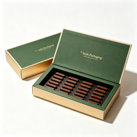Boîte de luxe personnalisée pour chocolats et bonbons à la truffe, avec couvercle transparent, en blanc et noir, pour desserts à la fraise – Vente en gros