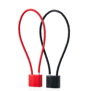 Cadenas à câble 15 ''390mm bon marché longue manille rouge/noir Anti-coupure Anti-<span class=keywords><strong>feu</strong></span> Gun Lock - Product Image 4