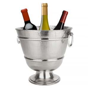 Seau à glace en métal pour le vin Accueil Hôtel Restaurant Bar Fabriqué en Inde Vente en gros Quantité en vrac Haute qualité Moderne Unique Métal - Product Image 1