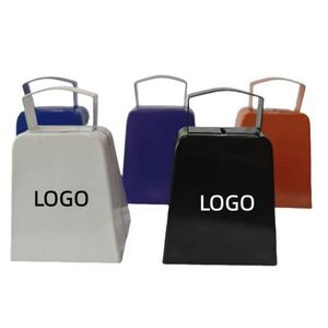 Campanas de vaca de 4 pulgadas, percusión manual, campanas ruidosas para animar en eventos deportivos, partidos de fútbol, bodas, con asa - Product Image 1