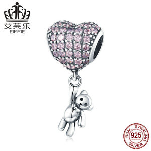 2026 mới nhất <span class=keywords><strong>Charm</strong></span> Bead Hot Air Balloon đầy màu sắc 925 Sterling Bạc Tình Yêu gia đình dangle phù hợp với vòng cổ vòng tay tự làm đồ trang sức - Product Image 4