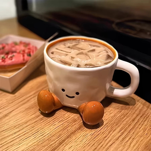 Cangkir keramik kaki lucu kualitas tinggi cangkir kopi kartun cangkir air minum kreatif cangkir susu sarapan untuk hadiah Festival teman - Product Image 5