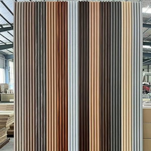 Panneau mural rainuré WPC 168*23MM, panneau de décoration intérieure, panneau mural en fibre de bambou, revêtement composite bois-plastique pour la décoration de la maison - Product Image 6