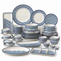 Ensemble complet de vaisselle en mélamine avec assiettes, bols et tasses en mélamine, collection de vaisselle personnalisée