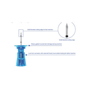 ชุดเข็มและอุปกรณ์ดูดเก็บเนื้อเยื่อไขกระดูกแบบใช้<span class=keywords><strong>ค</strong></span>รั้งเ<span class=keywords><strong>ดี</strong></span>ยวสำหรับ<span class=keywords><strong>ฉีด</strong></span>ยาฉุกเฉินทางการแพทย์ขนาด 15GA - Product Image 2