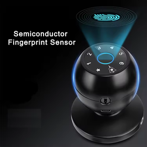 Smart <strong>Knob</strong> Fingerprint Tuya Electronic Keyless Control Keypad <strong>Digital</strong> Biometric Password Entry <strong>Door</strong> Indoor Lock - Product Image 4