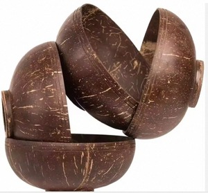 Tazón de Anillo Hecho a Mano con Cáscara de Coco, Tazón para Servir de Coco Natural Ecológico, Utensilios de Cocina Sostenibles - Product Image 4