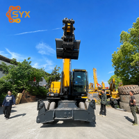 Excavatrice Hyundai 210W-9 d'occasion à faible consommation de carburant, godet de 1,34 m³, 21 tonnes, pour l'extraction d'or et l'entretien routier