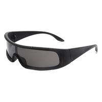 Lunettes de soleil de sport unisexes de haute qualité S2121 X Man Style Rectangle Rouge/Blanc/Vert, design monobloc, verres PC UV400