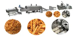 100-150 Kg/h Crackers Fried Chips Machine Corn Flour Tortilla Making Machine Twin Screw Extruder For Snacks