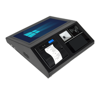 TEQY-Facon1 Todo en Uno, Caja Registradora POS Android/Linux/Windows de 11.6/10.1 Pulgadas con Pantalla Táctil + Pantalla LCD de 4.3 Pulgadas para Restaurante, Compatible con GMS Google
