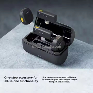 Clavax CLLM-SX27 lavalier 2.4G ไมโครโฟนไร้สาย G พร้อมเครื่องส่งและตัวรับสัญญาณแบบคู่เคสชาร์จลดเสียงรบกวนสำหรับ Vlog - Product Image 3