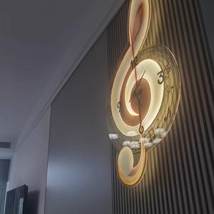 Vente directe d'usine, art décoratif paysager, impression UV, décoration intérieure, horloge en acrylique et fer, peinture murale, lumières LED - Product Image 6