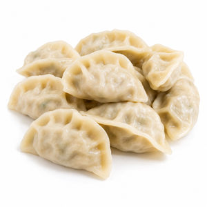 Dumplings chinois au poireau, chou Napa et <span class=keywords><strong>porc</strong></span>, surgelés, sac <span class=keywords><strong>de</strong></span> 240g, prêts à consommer, vente en gros - Product Image 1
