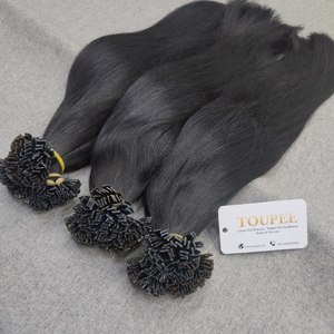 เคราตินปลายแบนสำหรับต่อผมมนุษย์ผมลอนธรรมชาติ - Product Image 3