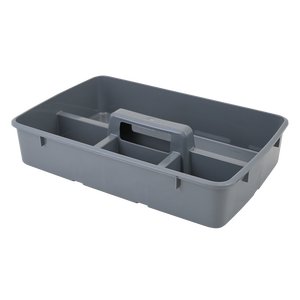 Single Tier Portable <b>Storage</b> <b>Box</b> Tray 335x215x65mm Grey PP <b>Material</b> Organizing Container for Kitchen & Office Use - Product Image 1
