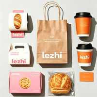 Solution personnalisée d'emballage écologique pour la restauration rapide |   Sacs en papier, boîtes à hamburgers, boîtes à emporter et gobelets avec logo