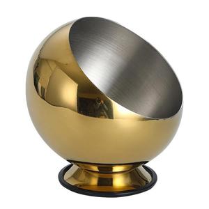 Stainless Steel Condiment Bowl With Lid Spherical Design For Home Kitchen Use - Product Image 2