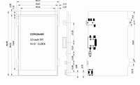 Écran LCD tactile de 3,5 pouces 320x480 pour Raspberry PI 4