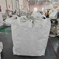 Super Sack 1 tonne, sac en vrac Jumbo FIBC, matériau tissé respirant avec 4 boucles pour le levage et le déchargement à fond plat