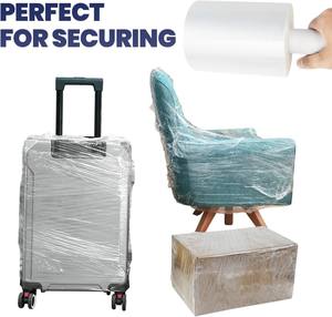 Film étirable en plastique PE transparent de qualité industrielle, 1000 pieds, mini-rouleau, pour l'emballage de palettes et le déménagement de meubles - Product Image 4