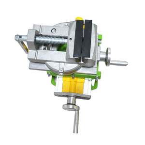 Étau de presse à bois manuel de qualité DIY, réglable et pivotant, à glissière croisée à <span class=keywords><strong>deux</strong></span> <span class=keywords><strong>axes</strong></span>, avec mors rotatifs et mors biseautés pour le travail du bois - Product Image 1