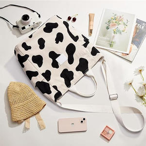 人気のコーデュロイレディースリングバッグカジュアルショルダートートバッグ女性用レオパードクロスボディメッセンジャースリング調整可能なストラップ付き女性用 - Product Image 5