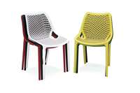 Sillas Apilables de Plástico PP para Terraza y Patio, Estilo Nórdico Moderno, Color Negro, para Restaurante y Cafetería, Venta al Por Mayor