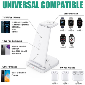 Cargador Inalámbrico <span class=keywords><strong>3</strong></span> en 1 Plegable de Carga Rápida de 15W, Soporte para Teléfono Móvil para iPhone 14 <span class=keywords><strong>13</strong></span> 12 - Product Image 2