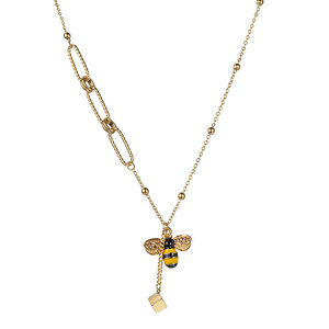 Collar de Abeja Chapado en Oro de 14k y 18k, de Acero Inoxidable 316L, Resistente al Agua y al Deslustre, para Mujer - Product Image 5