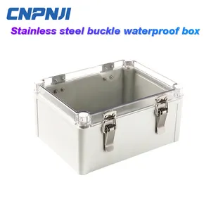 2024 Ip65 PC/ABS Outdoor Plastic Waterproof Junction Box Clear Cover Metal Hanged Type