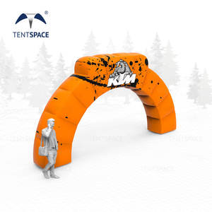 カスタムロゴ入りフェスティバル用インフレータブル装飾アーチ、エントランスアーチゲート、広告宣伝用インフレータブルアーチ、マラソンイベント用 - Product Image 2