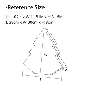 High Quality Custom Printing <b>Christmas</b> Tree Shape Gift Packaging Rigid <b>Box</b> with Ribbon - Product Image 5