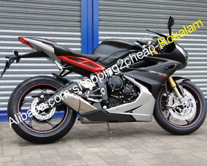 สำหรับไทรอัมพ์ Part <span class=keywords><strong>Daytona</strong></span> <span class=keywords><strong>675</strong></span> <span class=keywords><strong>2013</strong></span> 2014 2015 2016 Daytona675 13-16 Sportsbike ชุดบอดี้สูทสีดำสีเทา ABS Fairing ชุดหลังการขาย - Product Image 1