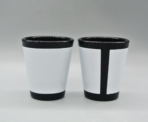 Verres à shot en céramique de <span class=keywords><strong>porcelaine</strong></span> personnalisables avec logo pour whisky, vin et expresso – Supports vierges écologiques pour sublimation - Product Image 2