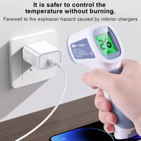 Chargeur de téléphone portable multi-ports USB Type C à charge ultra-rapide GaN PD 45W tendance en gros pour iPhone