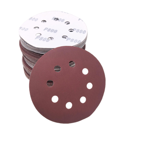 Disques abrasifs rouges de qualité industrielle, 8 trous, 5 pouces, à fixation auto-agrippante, pour <span class=keywords><strong>ponceuse</strong></span> orbitale aléatoire, vente directe usine - Product Image 2