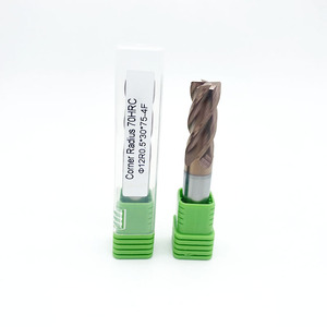 Tungsten carbide 3 Flutes tiain tráng cuối phay Cutter Set cho máy cắt CNC - Product Image 2