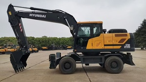 รถขุดไฮดรอลิกแบบล้อ Hyundai R210W-9 ขนาด 21 ตัน มือสอง สำหรับขาย - Product Image 2