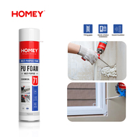 Scellant en mousse de polyuréthane HOMEY 750 ml, scellant d'isolation haute densité, fabricant pour matériaux de construction, remplissage de fissures de toiture et de murs