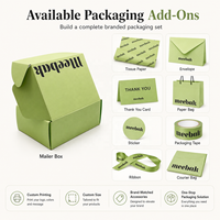 Boîtes d'expédition en carton ondulé vert personnalisées avec logo imprimé de luxe, pliables, pour cadeaux, vente en gros