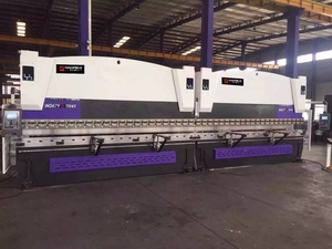 Phanh Báo Chí song song với hai Bộ máy uốn thủy lực 300t 6000mm để làm tháp ánh sáng 12M - Product Image 3