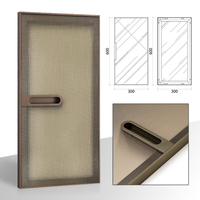 Profils d'extrusion en aluminium anodisé 6063 T5 T6, cadres de portes invisibles en métal personnalisés, modernes, minimalistes et luxueux pour armoires de cuisine