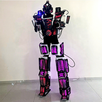 Personnalisé Cool LED Robot Danse Discothèque Carnaval Fête Adulte Échasse Performance Costume Props