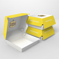 LOKYO Boîtes d'Emballage Personnalisées pour Fast Food à Emporter, Boîtes Jetables pour Poulet Frit, Ailes de Poulet, Frites, Burgers et Chips